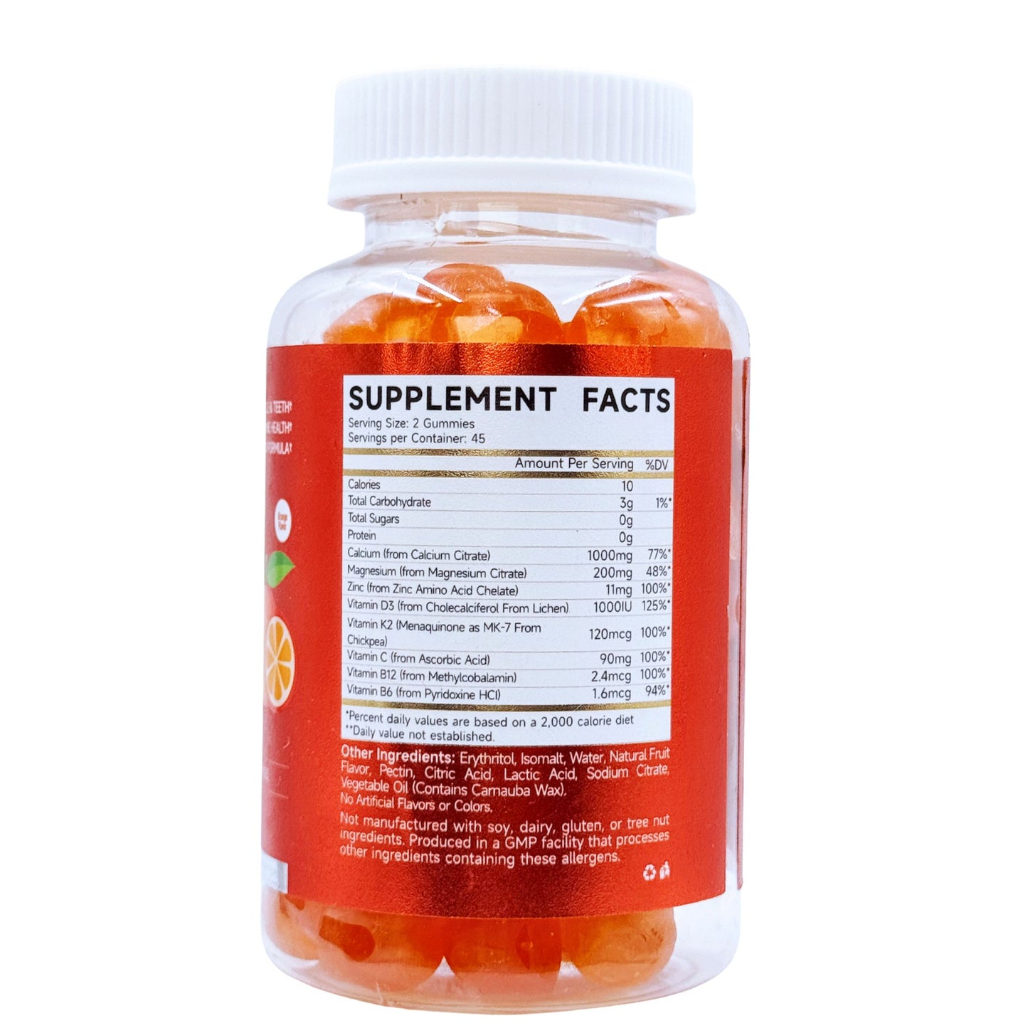 Nutricelestial Calcium Magnesium Zinc Gummies with D3 & K2 – Vegan