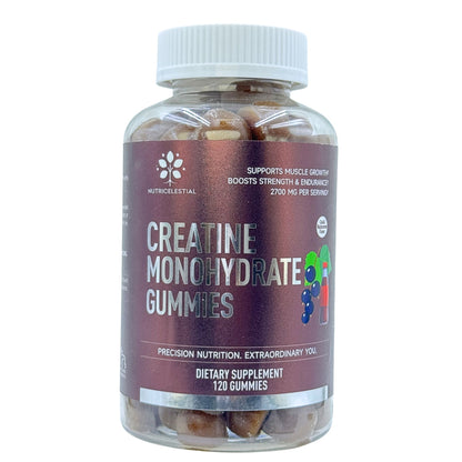 Nutricelestial Creatine Monohydrate Gummies – 120 Gummies, Vegan, Non-GMO