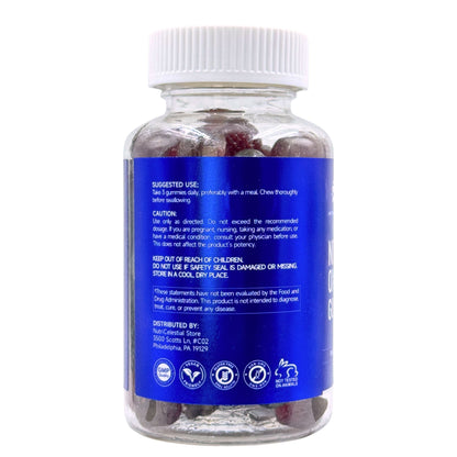 NutriCelestial Nitric Oxide Gummies – L-Arginine, Beet Root & S7® Blend – Vegan, Non-GMO, Gluten Free – Blueberry Flavor